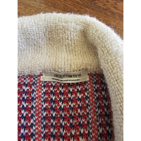 Anthropologie by Aldomartins SWEATER COAT Wool Alpaca Blend Size 12 Herringbone - Picture 7 of 11